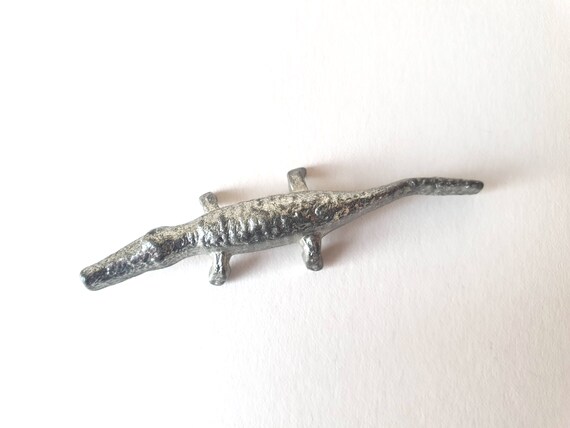 Royal Selangor Crocodile Figurine, Pewter Small, 9cm Long
