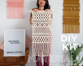 DIY Kit - Macrame Wall Hanging 'IVY' - Materials ONLY