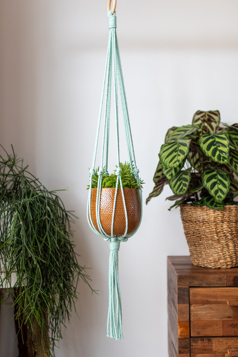 Minimalist Macrame Plant Hanger 40 100cm long image 3