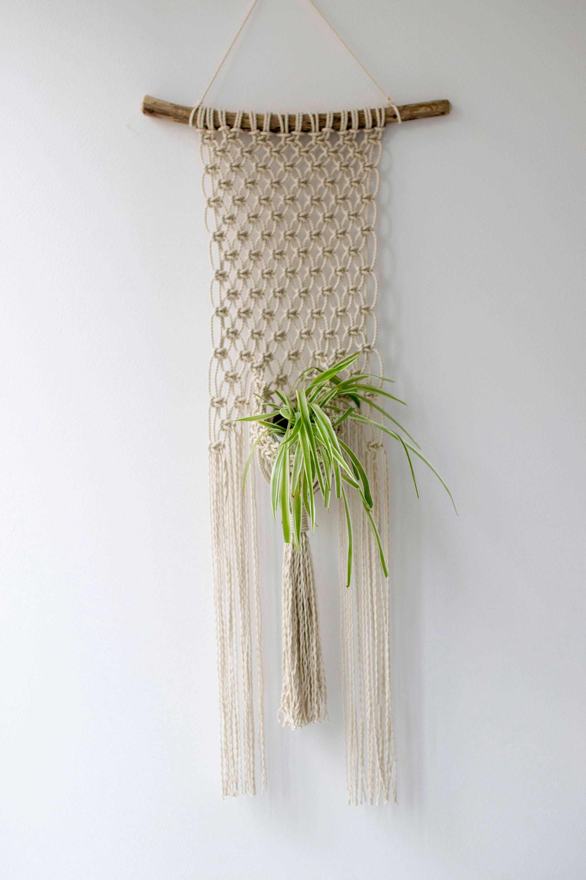 Large Macrame Wall Hanging Available in White, Gray, Mustard, Green, Mint,  Salmon, Blush or Lavender 46 X 40 116cm X 100cm 