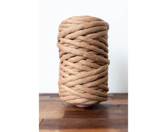 Macrame String / Mocha / 9MM / 150 Feet / 46 Meter / Single Strand / 1.1KG / Macrame Rope