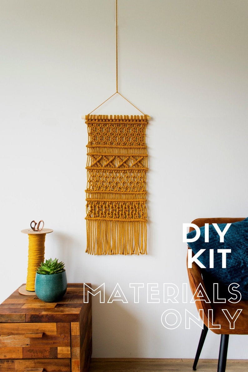 DIY Kit Macrame Wall Hanging 'IVY' Alleen materialen afbeelding 3