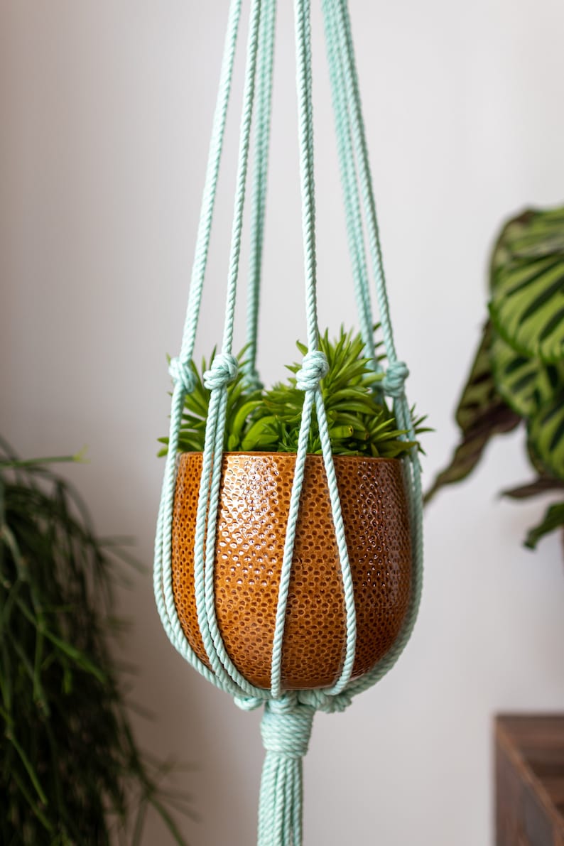 Minimalist Macrame Plant Hanger 40 100cm long image 4