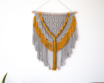 Large Macrame Wall Hanging - Available in different colors and sizes - Bohemian Tapestry