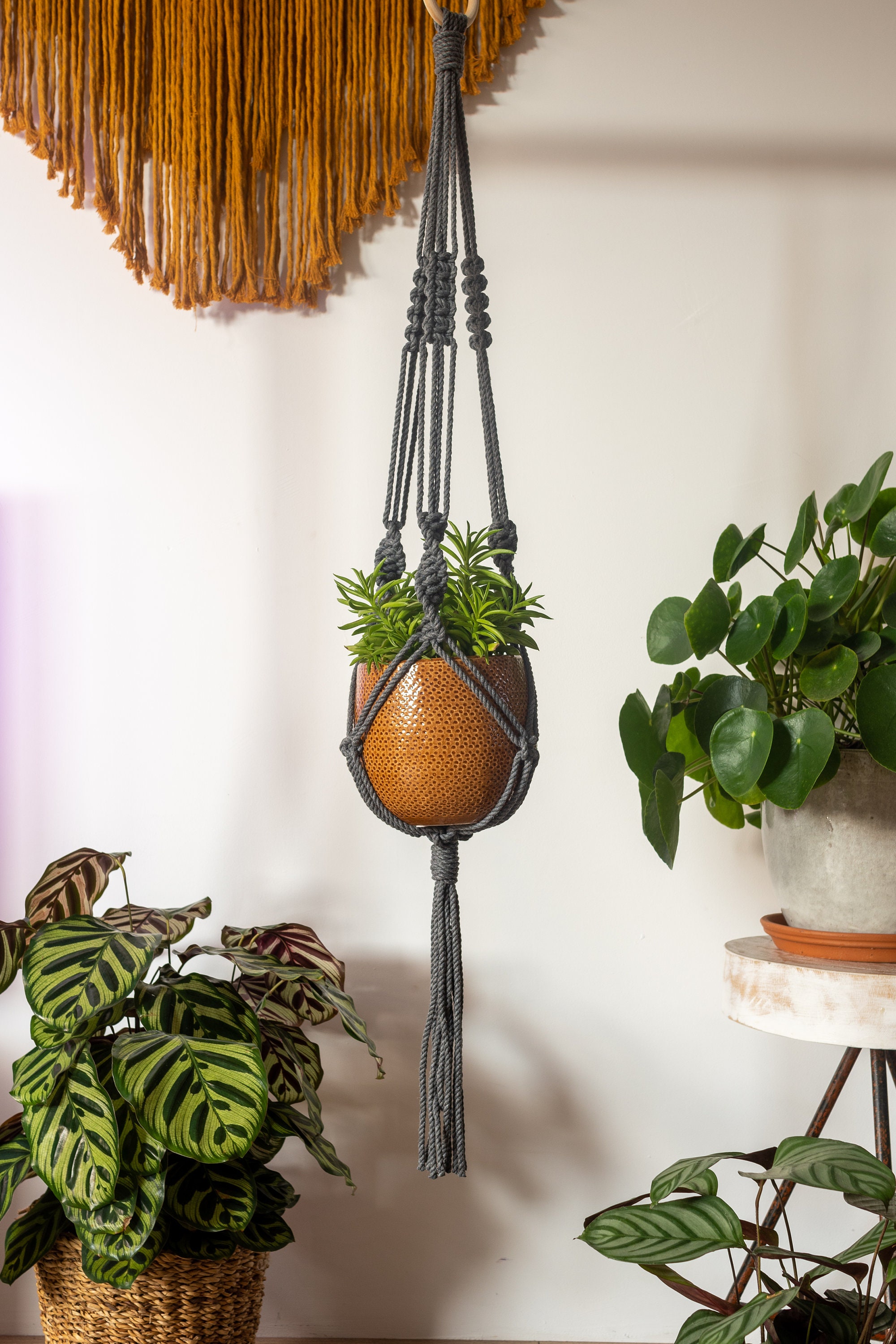 Macrame Plant hanger 'Set of 3' DIY KIT - MangoAndMore