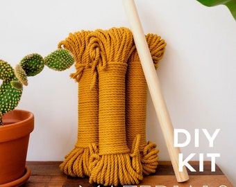 DIY Kit - Macrame Wall Hanging 'Berry' - Materials ONLY