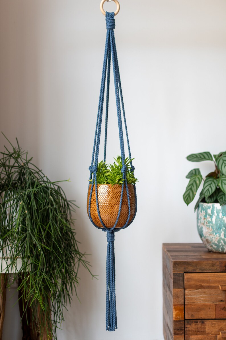 Minimalist Macrame Plant Hanger 40 100cm long image 5