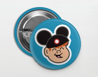 Disney Kid Button (Free US shipping!) by Eddie Fieg