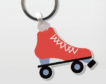 Red Roller Skate Keychain (Free US shipping!) by Eddie Fieg