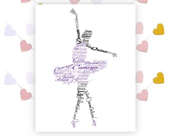 Ballet Dance Art Print Ballet Dance Gift Ballet Dance Poster Ballet Dance DecorRoom Wall Art