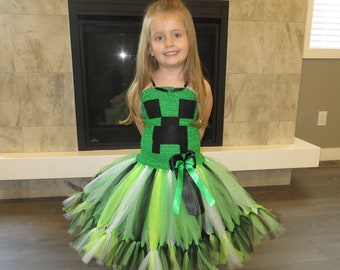 Minecraft Creeper Tutu Dress