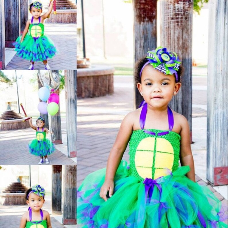 TMNT turtle tutu dress, Donatello tutu dress, teenage mutant nin TMNT turtle tutu dress, Donatello tutu dress, teenage mutant nin