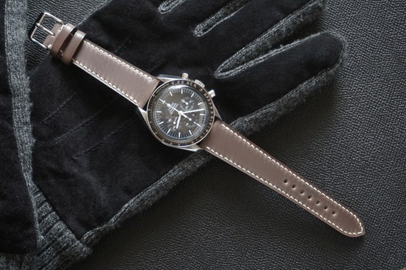geestelijke gezondheid kapitalisme bezoek Grijze shell cordovan horlogeband 12 24mm op maat gemaakt - Etsy België