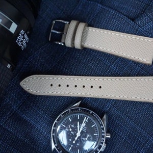 Trench Epsom leather watch strap 12mm-24mm custom made