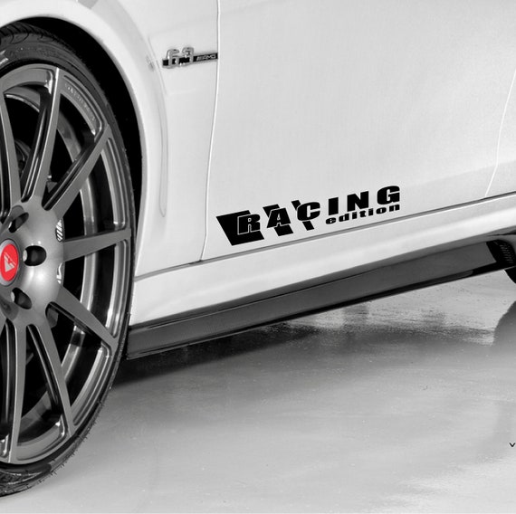 Powered by  Mercedes Benz Sport Racing Decal sticker emblem logo SILVER Pair