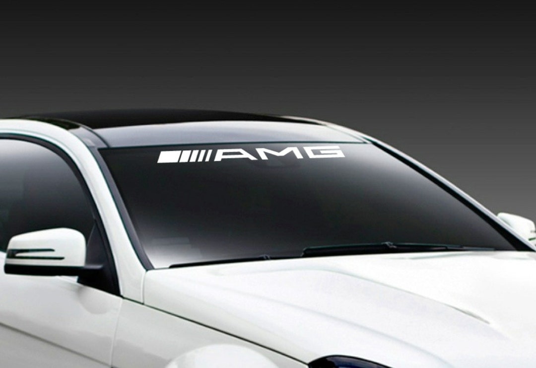 Mercedes-Benz AMG English front glass car stickers sunshade rear
