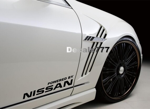 Powered by Nissan RACING Z350 Z370 Sentra Maxima Altima Versa Decal Sticker  Emblem Logo 