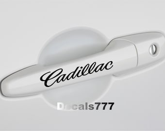 Cadillac STs DTs CTs Sport SRX Escalade ESV EXT Xt5 Ats Coupe Xts DeVille Seville Sport Catera Car Door Handle Decal sticker Logo
