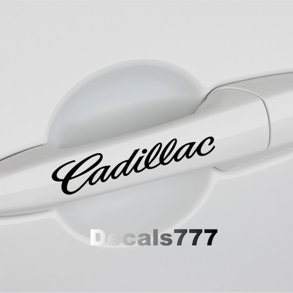 Cadillac STs DTs CTs Sport SRX Escalade ESV EXT Xt5 Ats Coupe Xts DeVille Seville Sport Catera Car Door Handle Decal sticker Logo