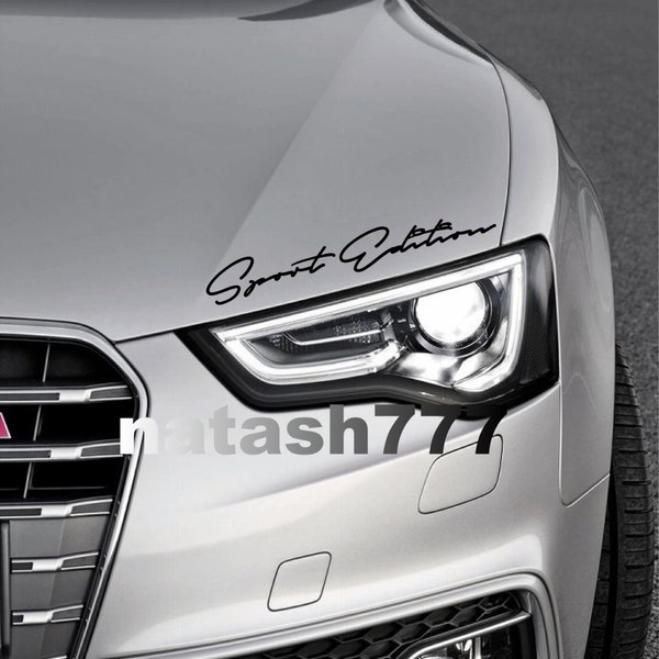 SPORT EDITION Audi S Line a3 a4 a5 a6 a8 q3 q5 q7 TT Rs S4 S5 Quattro 4RS 5S4 Decal sticker emblem logo