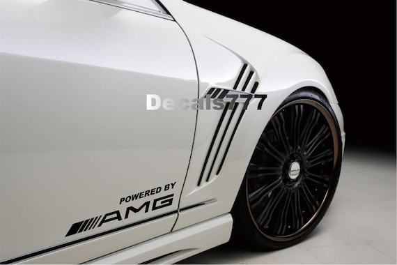 Powered by AMG Mercedes Benz Racing C55 C36 Clk E55 Cls63 E63 G55 Amg Cl500  S500 S600 S550 S420 S320 Sport Car Decal Sticker Emblem Logo 