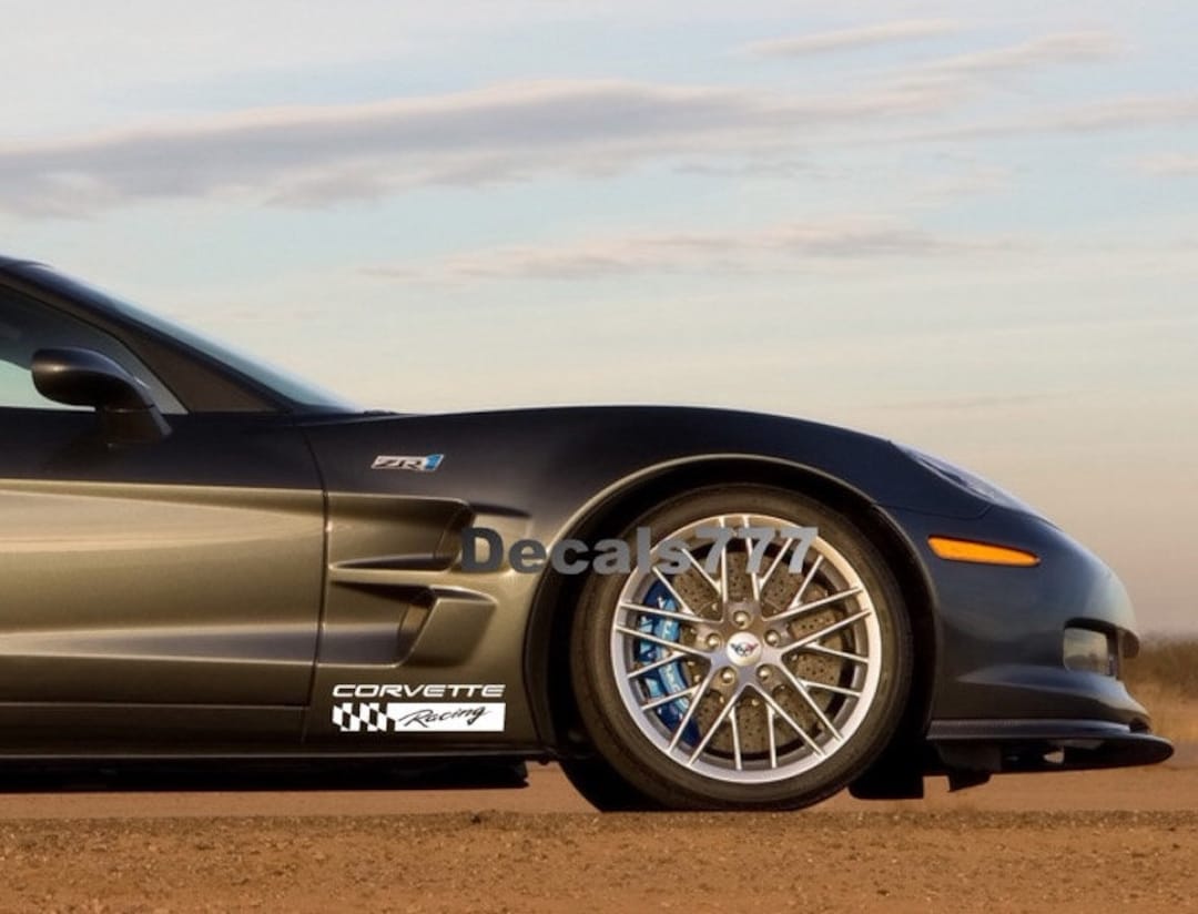 2 Chevrolet Corvette Racing ZR1 Z06 C6 Grand Sport Decal Sticker Emblem ...