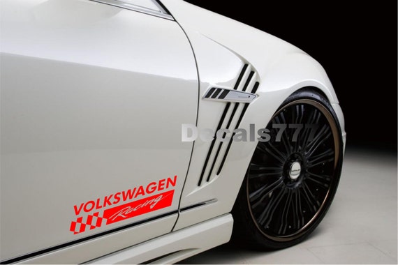 2 Audi Volkswagen logo vinyl sticker decal emblem jetta a4 a6
