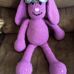 Mim Mim inspired purple bunny amigurumi image 6