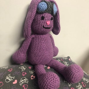 Mim Mim inspired purple bunny amigurumi image 5