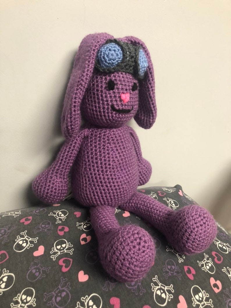 Mim Mim inspired purple bunny amigurumi image 5