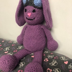 Mim Mim inspired purple bunny amigurumi image 4