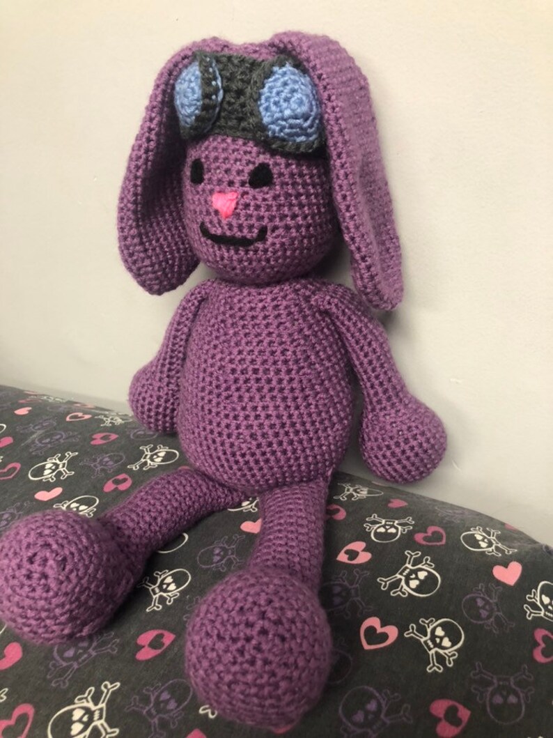 Mim Mim inspired purple bunny amigurumi image 4