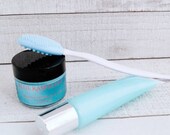 Blue Raspberry Exfoliating Lip Scrub, Extra Fine Sugar, Vegan Skincare