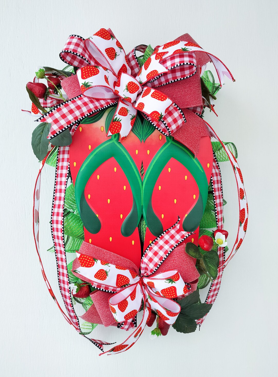 25 Inch Summer Door Swag Wreath Etsy