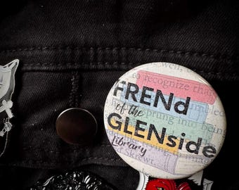 Friend of Glenside Pin – Library Support Button