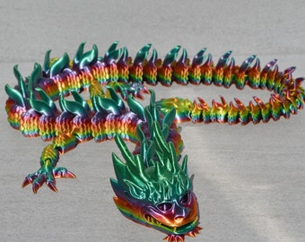 Flexi Gelenk 3D gedruckt Imperial Dragon Shiny Rainbow