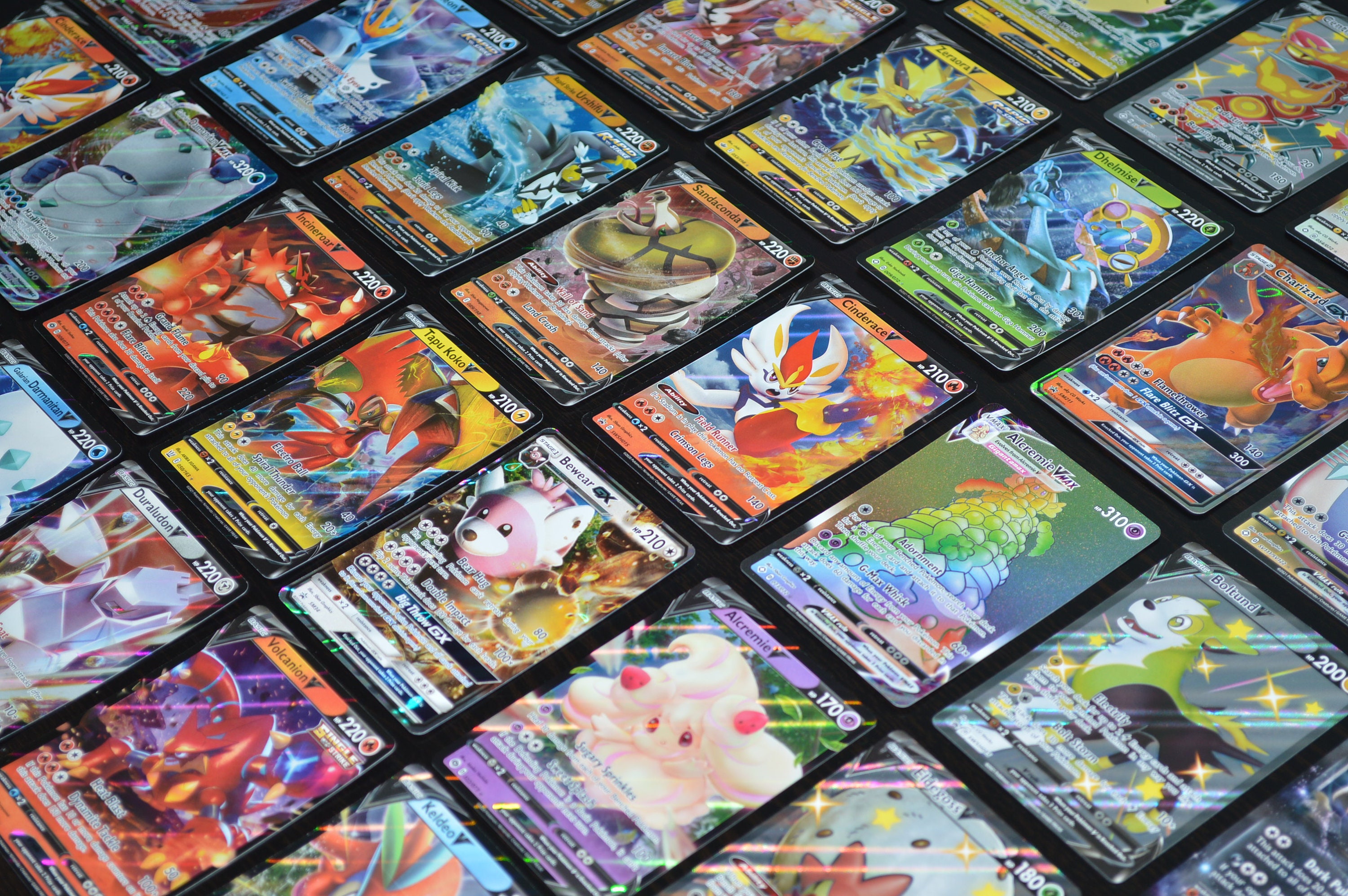 100pçs Cartas Pokemon GX VMAX MEGA - Escorrega o Preço