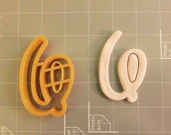 Number Six in Comic Font Cookie Cutter