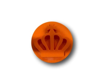Royal Crown Embosser/Stamp Cake Cookie Embosser, Icing Stamp - Fast Shipping - Sharp Edges - Exceptional Quality