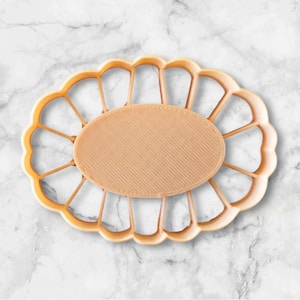 Thumbprint Oval Cookie Cutter- Fast Shipping - Sharp Edges - Exceptional Quality