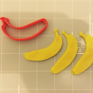 Banana Cookie Cutter- Fast Shipping - Sharp Edges - Exceptional Quality