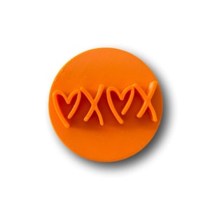 Heart Shape XOXO Embosser/Stamp Cake Cookie Embosser, Icing Stamp - Fast Shipping - Sharp Edges - Exceptional Quality