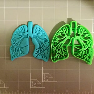 Lungs Anatomy Cookie Cutter Fast Shipping Sharp Edges Exceptional Quality image 1