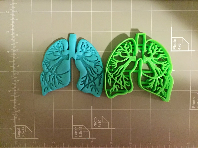 Lungs Anatomy Cookie Cutter Fast Shipping Sharp Edges Exceptional Quality image 1