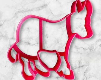 Donkey Cookie Cutter - Choose Your Size - Fast Shipping - Sharp Edges - Exceptional Quality