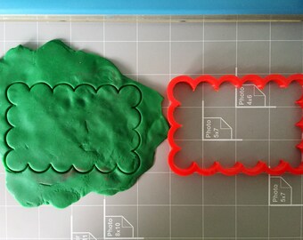 Scalloped Cookie Cutter- Cookie stick wide size- Fast Shipping - Sharp Edges - Exceptional Quality