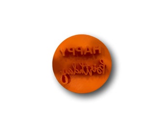 Happy Birthday Embosser/Stamp Cake Cookie Embosser, Icing Stamp - Fast Shipping - Sharp Edges - Exceptional Quality