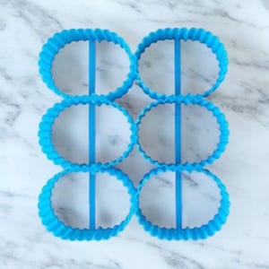2.5” x 3.5” Scalloped Oval  multi Cookie Cutter-Fast Shipping - Sharp Edges - Exceptional Quality