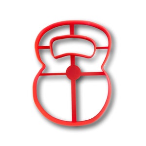 Kettle Bell Weight Outline Cookie Cutter - Fast Shipping - Sharp Edges - Exceptional Quality