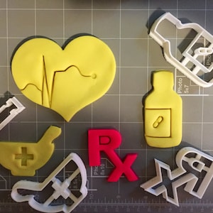 Medical Supplies (First Aid) Cookie Cutters- Fast Shipping - Sharp Edges - Exceptional Quality